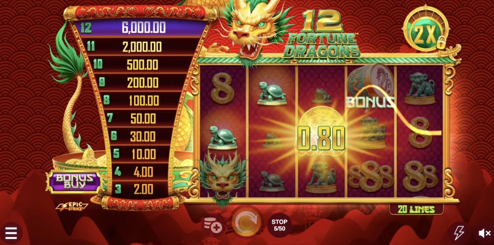 12 Fortune Dragons Slot